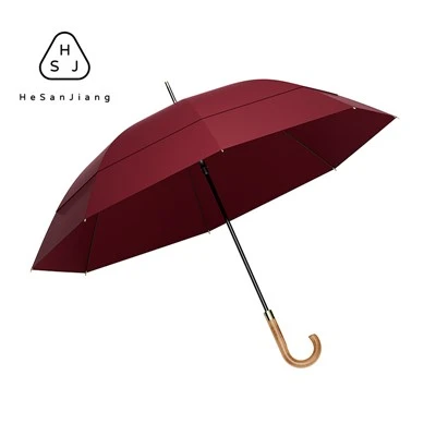 Umbrelă Cu Mâner De Lemn